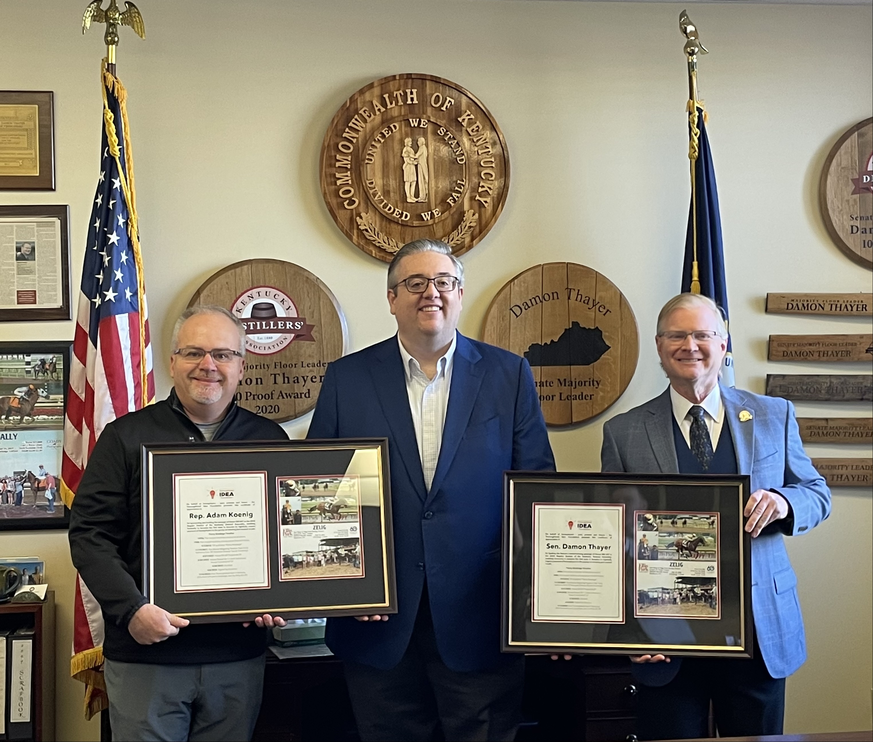 2022 - Cummings, Thayer, Koenig Celebrate Penny Breakage.jpeg